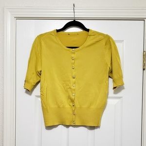 Used Mustard Cardigan